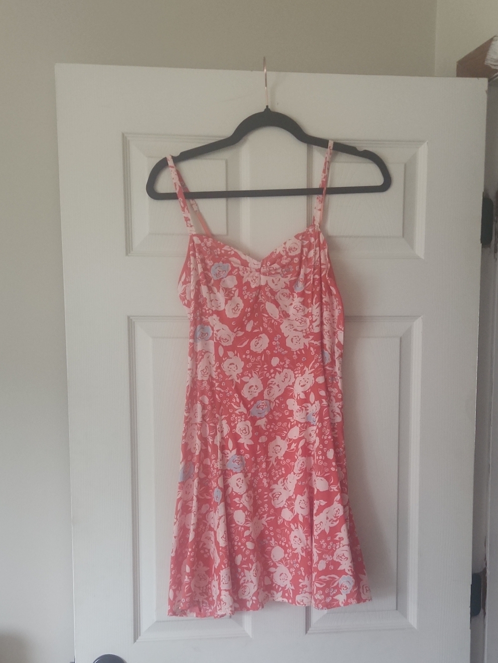 Free People Coral Spaghetti Strap Dress